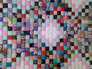 パッチワークのタペストリー