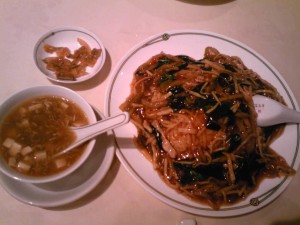 豚肉高菜炒めご飯（中国飯店）