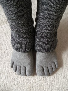 5本指靴下とレッグウォーマー